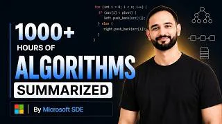 Thumbnail: 1000+ Hours of Algorithms Summarized (Complete DSA Crash Course) | DSA Patterns 2026