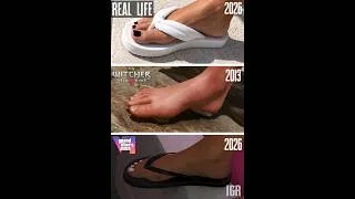 Thumbnail: GTA 6 VS Real Life VS The Witcher 3 - Feet Comparison
