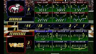Thumbnail: NCAA Football '98 (Simulation Season Mode - Georgia Bulldogs 2-2 vs Tennessee Volunteers 3-1)