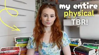 Thumbnail: my ENTIRE PHYSICAL TBR (100+ unread books)