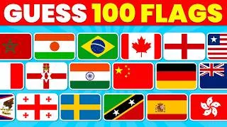Thumbnail: Guess the 100 Flags in 3 Seconds 🌍🚩 | Easy to Impossible