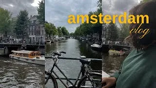 Thumbnail: an unexpected, solo day trip in Amsterdam | journalling, reading, and walking around