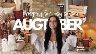 Thumbnail: AUGTOBER 🍂🧸🍁decorating for autumn, book recs, tbr, home updates, chatty vlog