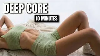 Thumbnail: 🔥 Shrink Your Waist FAST — 10 Minute Deep Core Workout (No Equipment)