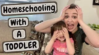 Thumbnail: 10 Tips To Homeschool With a Toddler in the House | Ways to find joy amidst the craziness