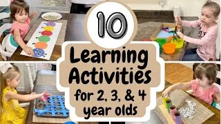 Thumbnail: 10 Cheap Learning Activities for Toddlers & Preschoolers| Ways to Homeschool Toddlers & Preschoolers