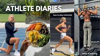 Thumbnail: a *realistic* week being an athlete | staying motivated, what I eat & how I train in a week