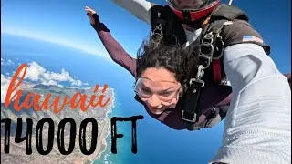 Thumbnail: First time ever skydiving || SKYDIVE IN OAHU, HAWAII || 14,000 ft || Things to do in USA || Tandem