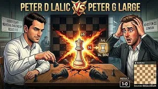 Thumbnail: Checkmate in Style! | Peter D Lalic vs Peter G Large | Surrey County Chess
