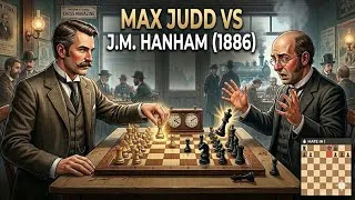 Thumbnail: 1886 Chess Masterpiece! Max Judd vs James Hanham | French Defense Trap