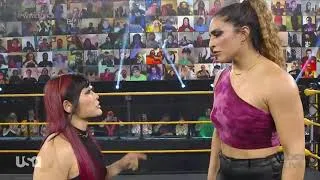 Thumbnail: Io Shirai challenges Raquel Gonzalez  NXT TakeOver: Stand & Deliver link in the Description