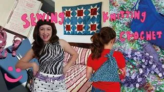 Thumbnail: everything i've made this summer (so far 🫡) | sewing + crochet projects
