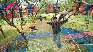 Thumbnail: 24 Hours in a Rope House 😱 | Survival Challenge