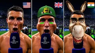 Thumbnail: "Cristiano Ronaldo SIUU in Different Faces 😂🔥 | CR7 Funny Face Filter