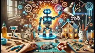 Thumbnail: Crea un Robot Fai da Te a Casa! 🛠️🤖#robot #robotics #robotica #technology #artificialintelligence