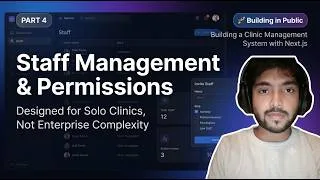 Thumbnail: Part 4 of Building a Clinic Management System | Staff Management UI, Permissions & Navigation