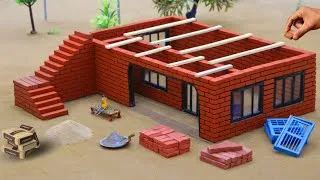 Thumbnail: DIY mini cemented house construction | Realistic mini bricks and cemented house with mini Truck