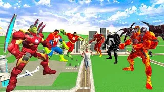Thumbnail: Franklin ,Spider Hulk ,Iron Hulk ,Flash Hulk VS GIANT GOD VENOM 😱 INDIAN BIKE DRIVING 3D