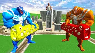 Thumbnail: Franklin Hulk ,Venom VS Train Eater 😱 INDIAN BIKE DRIVING 3D