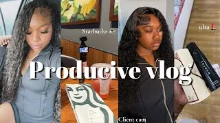 Thumbnail: Productive vlog: Dentist + Starbucks + Doing hair + ultra…