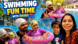Thumbnail: Swimming fun time with Daddy 💦🏊…fun-filled pool day | Siya’s swimming Activity |  