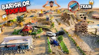 Thumbnail: Rc Tractor helps in rescue of Mini City Destroyed by Heavy storm ⛈️ and Rainfall 😱 😥😥