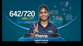 Thumbnail: NEET 2026 Topper Talk: Meet Prerna | AIR cr 177 | 642/720 | Aakash Digital