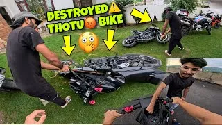 Thumbnail: Destroyed Thotu New Bike😡 Real Owner of Duke🤬 Chabi nikal li😱 @Thotuop 
