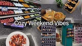 Thumbnail: Realistic Weekend Routine | Part 2 | Grocery Shopping, Rainy Day & Cozy Dinner