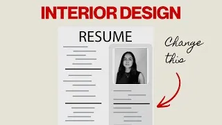 Thumbnail: How to actually build an interior design resume.