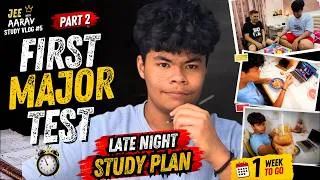 Thumbnail: JEE Study Vlog 📚 | Late Night Study Session 🔥| 1 Week Before My 1st JEE Major Test 😭| JEE with Aarav