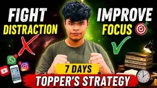 Thumbnail: How to Improve Focus, Avoid Distractions & Stay Motivated 🔥 | AIR 1 Aarav Malhotra