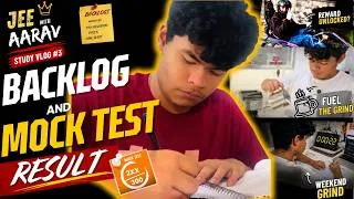 Thumbnail: JEE Study Vlog 📚 | Massive Backlogs After Minor Test 😭 + Result Revealed | JEE with Aarav