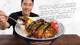 Thumbnail: Even Eggplant Haters Will Love This Japanese Soy Glazed Eggplant Rice Bowl!