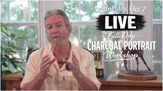 Thumbnail: LIVE Drawing Portraits in Charcoal Worksop! (October 7th)