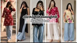 Thumbnail: How to Style Kurti with Jeans for Short Height Girls | 10 Best Looks 👖 🛍️