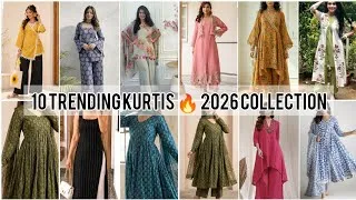 Thumbnail: Top 10 Trending Kurti Designs 2026 😍 Every Girl Will Love!#TrendingKurti#KurtiDesign2026 🔥
