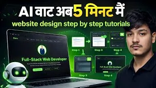 Thumbnail: AI बाट अब 5 मिनेट मै| Website Design Step by Step Tutorial