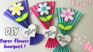Thumbnail: DIY 5-Minute Paper Flower Bouquet 💐 | Easy Birthday Gift Idea!