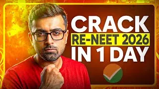 Thumbnail: How To Crack RE-NEET 2026 in 1 Day❓
