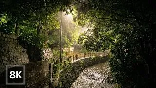 Thumbnail: Tokyo's Hidden Rainforest at Night 🌧️ / 8K 60fps HDR / Rain & Nature Sounds