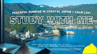 Thumbnail: 4-HOUR STUDY WITH ME 🛟 / calm lofi / Peaceful Sunrise in Coastal Japan / Pomodoro 25-5