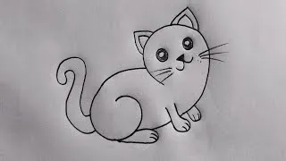 Thumbnail: How To Draw A cat step by step 🐈Cat Drawing Easy 