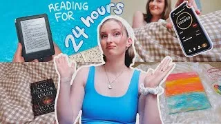 Thumbnail: reading books for 24 HOURS ⭐️📚