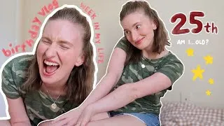 Thumbnail: 25th BIRTHDAY WEEK IN MY LIFE 🎈| unboxing youtuber books, tapestry crochet + new taylor swift song??