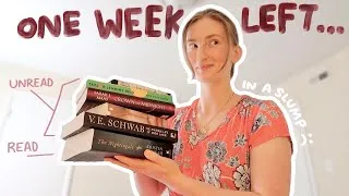 Thumbnail: can I read my WHOLE monthly TBR in a week? ⭐️🪿(while in a slump)