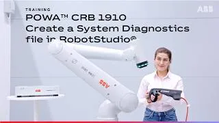 Thumbnail: PoWa™ CRB 1910 Create a System Diagnostics file in RobotStudio®