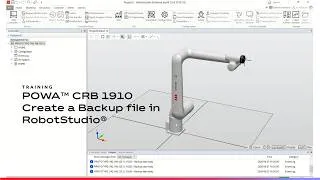Thumbnail: PoWa™ CRB 1910 Create a Backup file in RobotStudio®