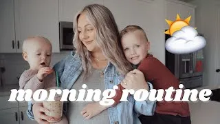 Thumbnail: SOLO MOM MORNING ROUTINE | pregnant mom of 3
