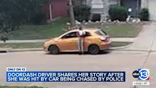 Thumbnail: Only on 13: DoorDash driver seen on video being hit by a car speaks to ABC13